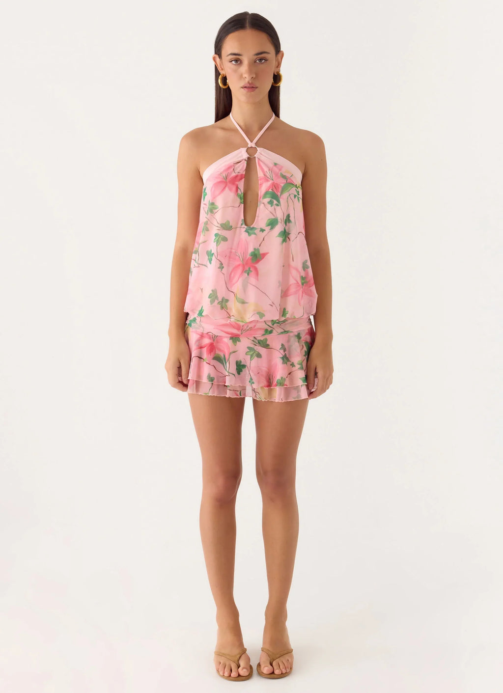 Telling You Mini Dress - Blooming Spring