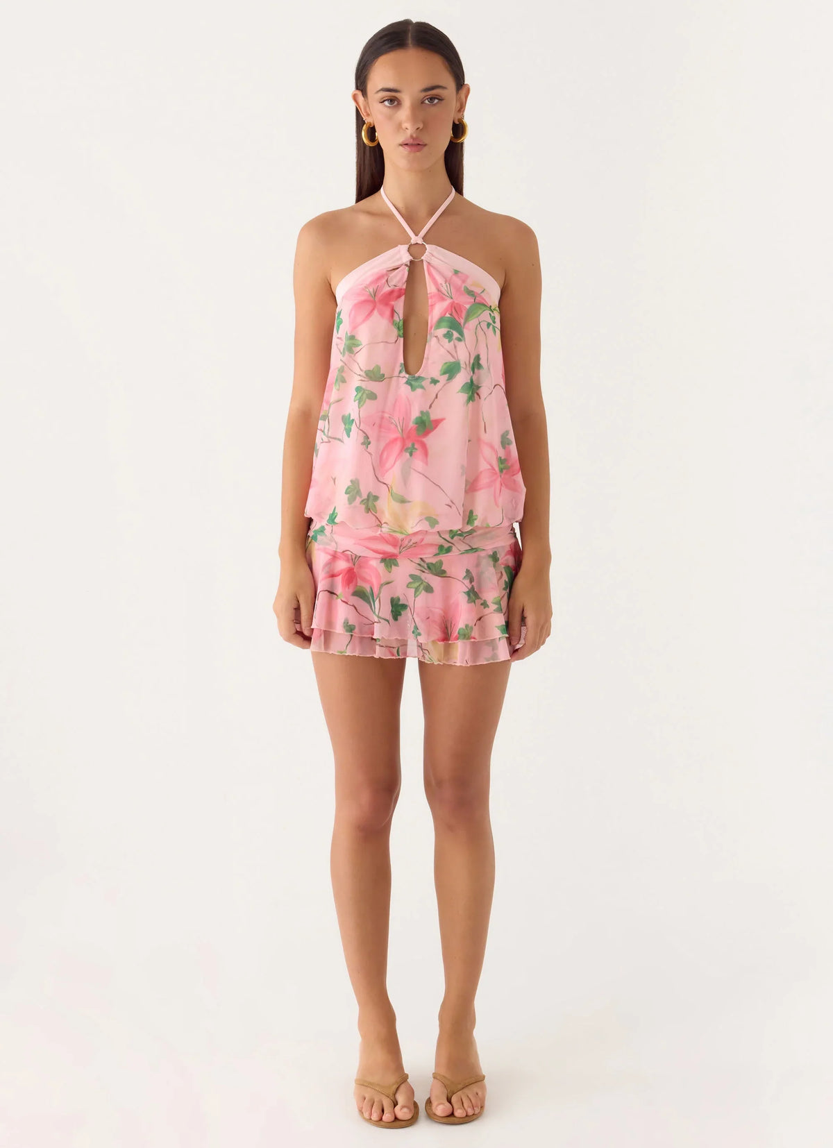 Telling You Mini Dress - Blooming Spring