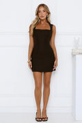 Stepping Out Now Mini Dress Black