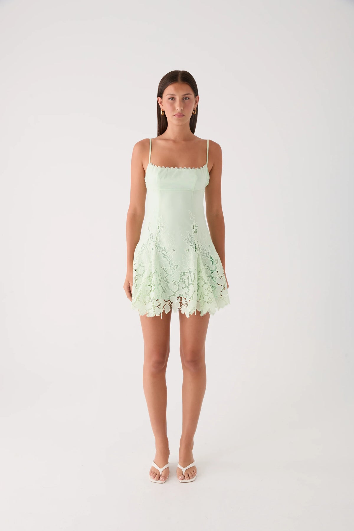 Florine Mini Dress - Pistachio