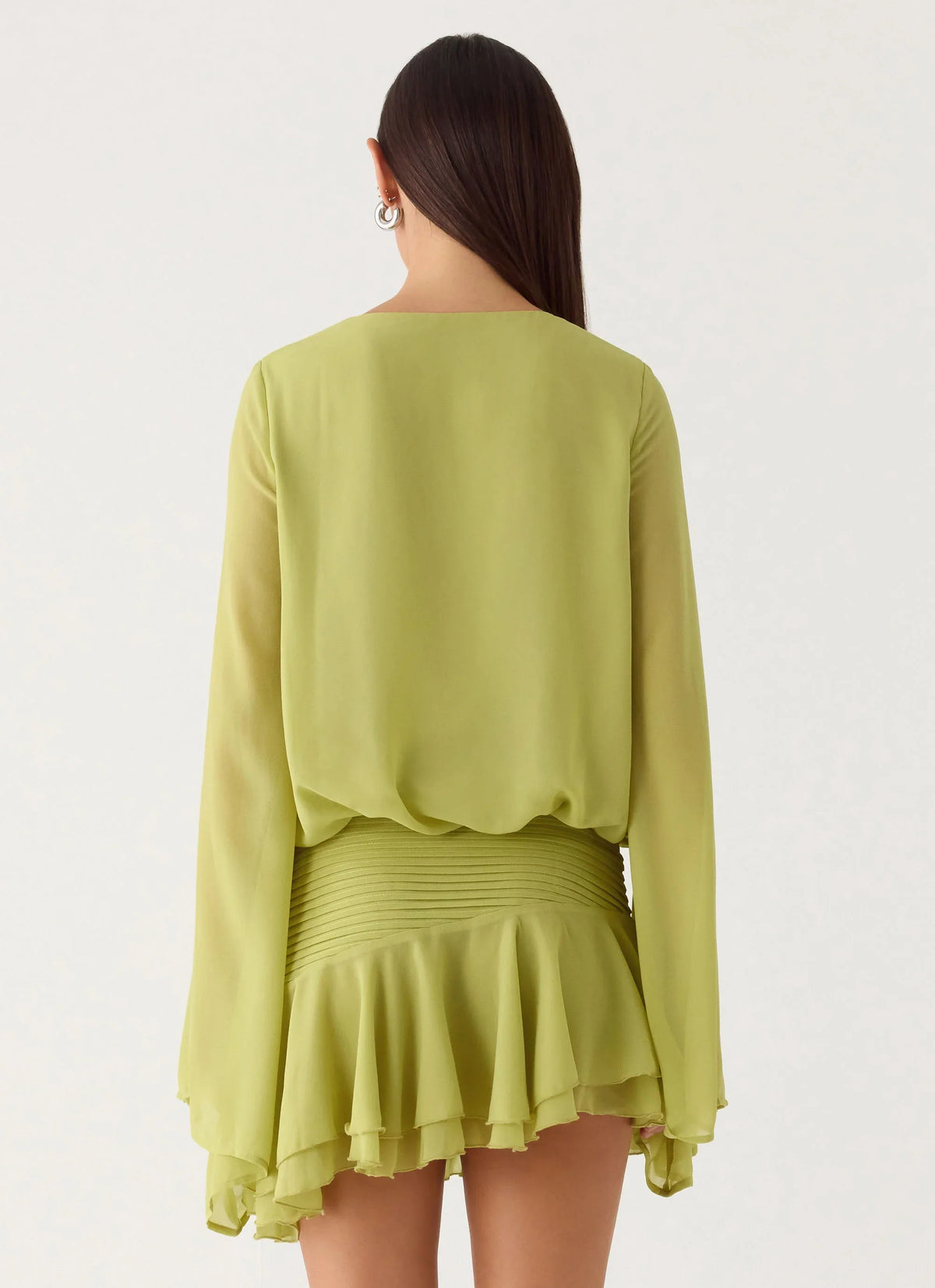 Solo In Soho Mini Dress - Lime