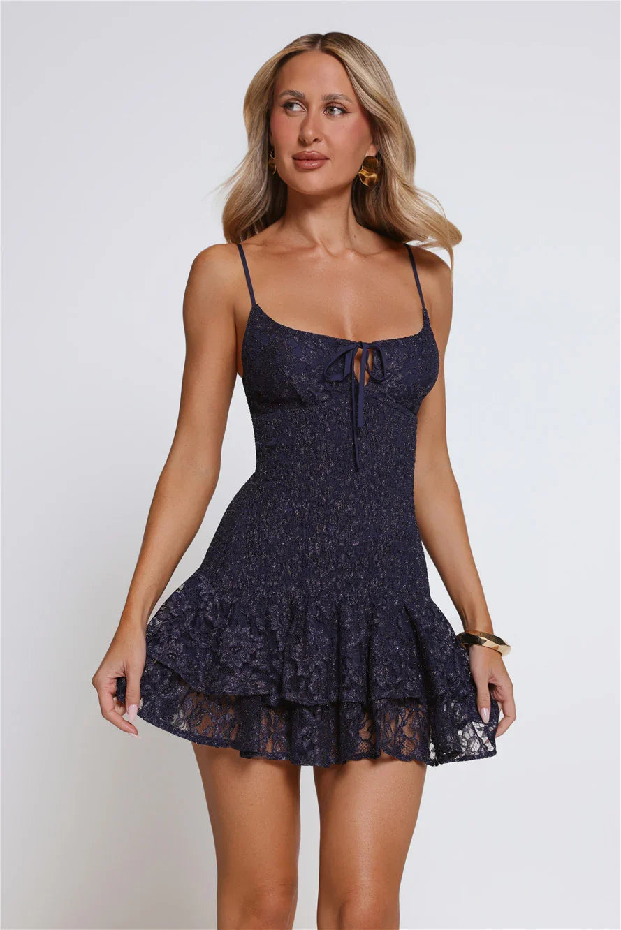 Sparkle Central Mini Dress Navy
